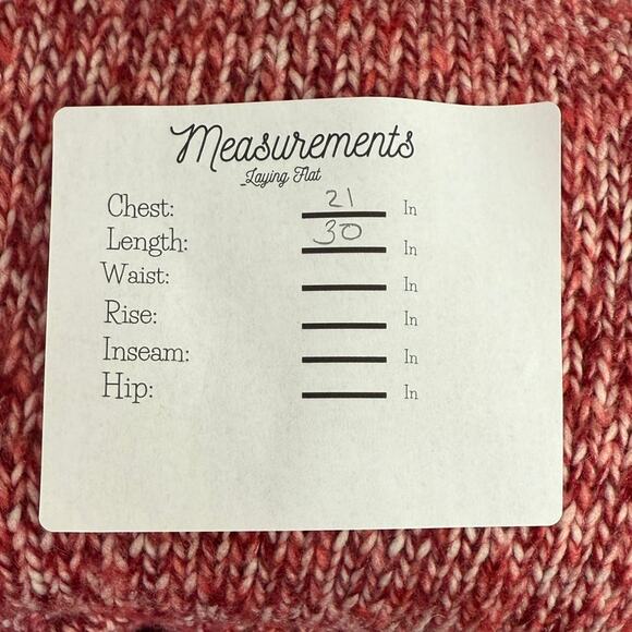 J.Crew Oversized Wool Blend Chunky Cable Knit Turtleneck High Low Sweater S Red - Picture 9 of 15